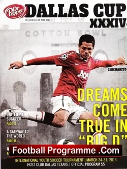 America Dallas Cup Youth International - Manchester United 2013 - football programme
