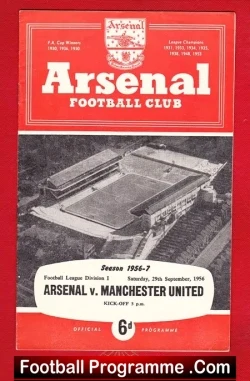 Arsenal v Manchester United 1956