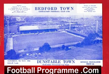 Bedford Town v Dunstable Town 1966 – Beds Professional Cup Final