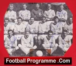 Blackpool Football Club Multi Signed Team Squad Picture 1960s - football memorabilia