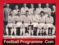 Brighton Football Club Multi Signed Team Squad Picture 1960s - football memorabilia