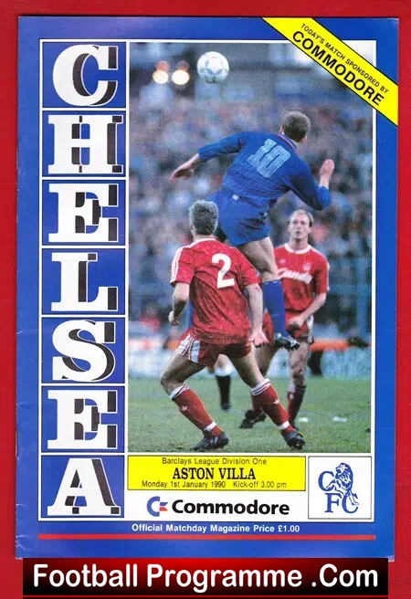 Chelsea v Aston Villa 1990