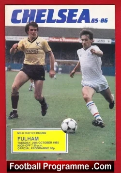Chelsea v Fulham 1985 - football programme