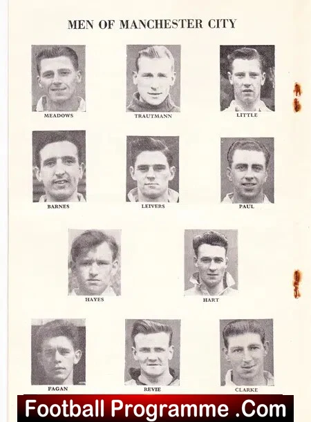 Chelsea v Manchester City 1955 - League Champions Season 54/55