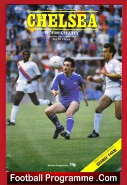 Chelsea v Norwich City 1986