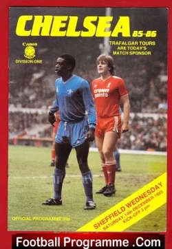 Chelsea v Sheffield Wednesday 1985 - football programme