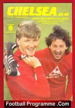 Chelsea v WBA 1985 - football programme