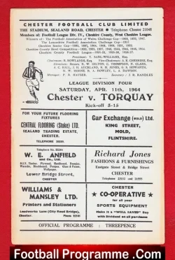 Chester v Torquay United 1964