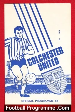 Colchester United v Hapoel Tel Aviv 1969 - Jewish Israel Team - football programme