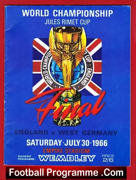 England v Germany 1966 – World Cup Final 66 Signed Nobby Stiles