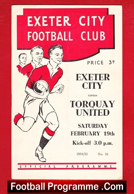 Exeter City v Torquay United 1955