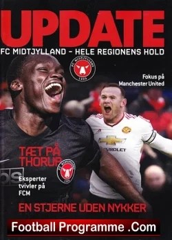 FC Midtjylland v Manchester United 2016 - Denmark - football programme