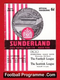 Football League v Scotland League 1964 – Friendly at Sunderland