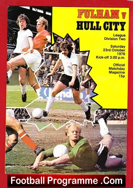 Fulham v Hull City 1976 – Bobby Moore + George Best
