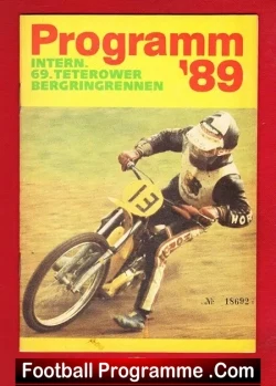 Germany Speedway Programme 1989 – Bergringrennen