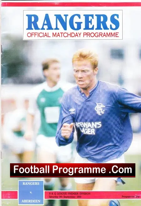 Glasgow Rangers v Aberdeen 1989