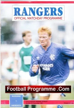 Glasgow Rangers v Aberdeen 1989