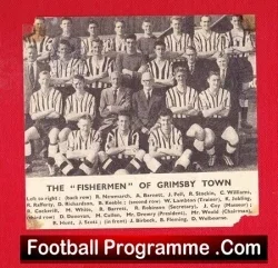 Grimsby Town Multi Signed Team Squad Picture 1950s - football memorabilia