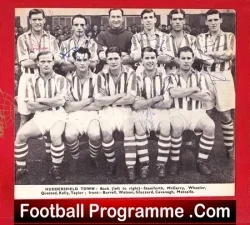 Huddersfield Town Football Club Multi SIGNED Team Picture 1950s - football memorabilia