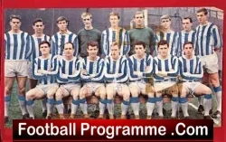 Huddersfield Town Football Multi Signed Team Squad Picture 1960s - football memorabilia