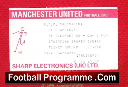 Manchester United BBC Tournament Of Champions 1986 - Stretford