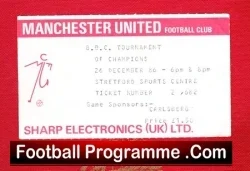 Manchester United BBC Tournament Of Champions 1986 - Stretford - football memorabilia