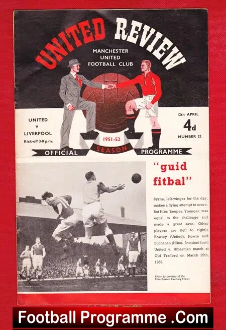 Manchester United v Liverpool 1952 – Man Utd Busby Babes