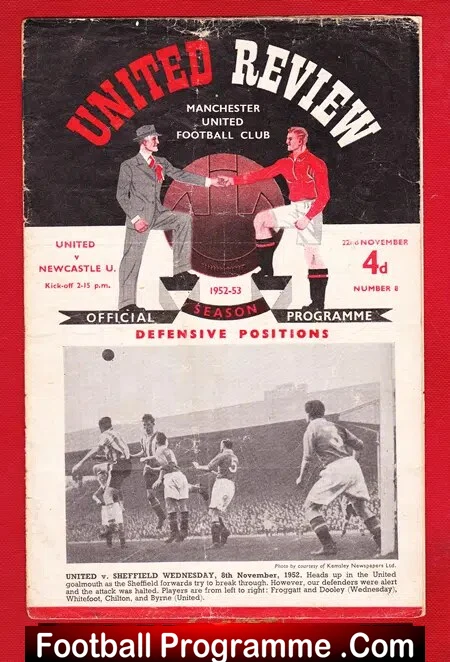 Manchester United v Newcastle United 1952 – to clear