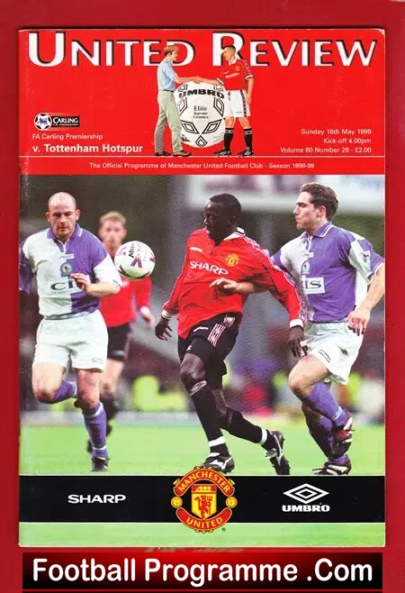 Manchester United v Tottenham 1999 – League Decider Treble – 6
