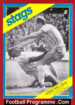 Mansfield Town v Chelsea 1985 - League Cup - football programme