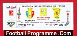 Moldova v Scotland 2004 – Used Football Ticket