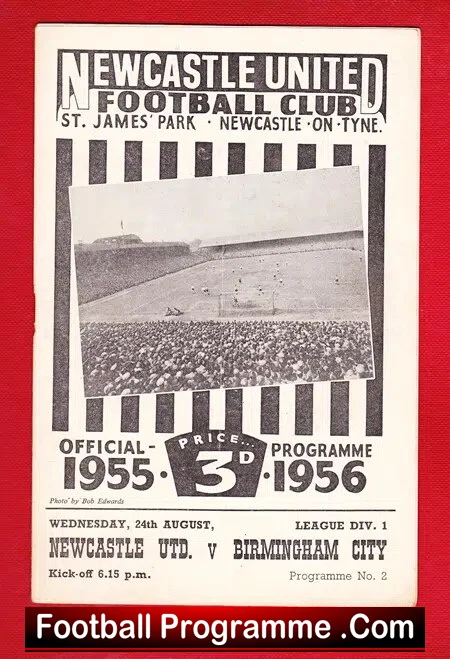 Newcastle United v Birmingham City 1955