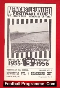 Newcastle United v Birmingham City 1955