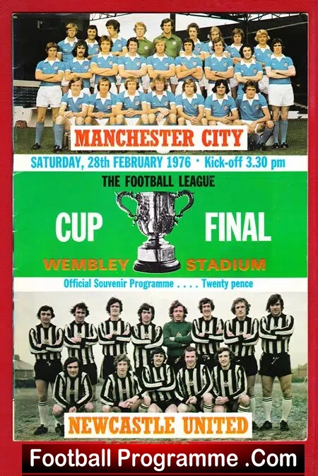 Newcastle United v Manchester City 1976 League Cup Final Wembley