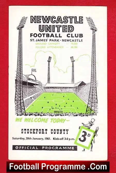 Newcastle United v Stockport County 1961