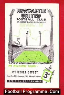 Newcastle United v Stockport County 1961