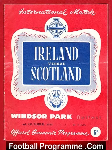 Northern Ireland v Scotland 1955 – Windsor Park