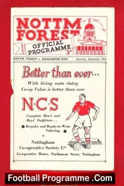Nottingham Forest v Doncaster Rovers 1951
