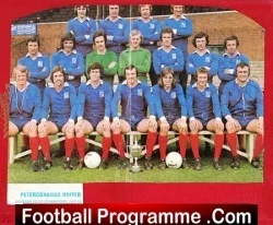 Peterborough United Multi Signed Team Squad Picture 1973 - football memorabilia