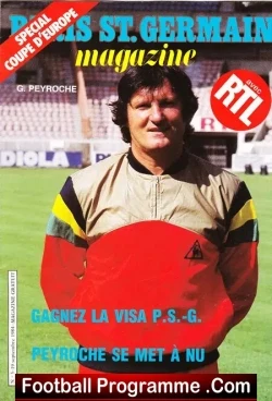 PSG Paris Saint Germain v Heart Of Midlothian 1984 - France - football programme