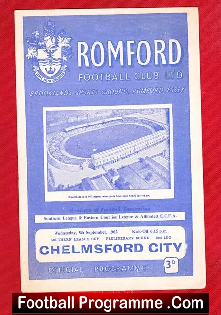 Romford v Chelmsford City 1962 – Southern League Cup