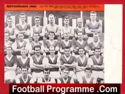 Rotherham United Football Club Multi Signed Team Picture 1960 - football memorabilia