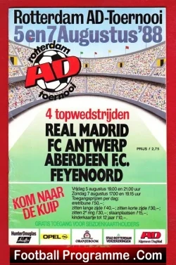 Rotterdam Amsterdam Football Tournament 1988 – Aberdeen