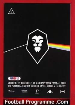 Salford City v Grimsby Town 2019 - football programme
