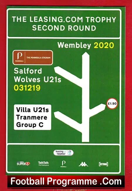 Salford City v Wolves 2019 – Plus Tranmere – Under 21 – U21