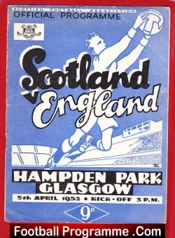 Scotland v England 1952 – Official Scottish Football Programme