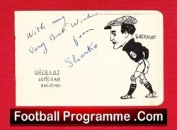Sherkot - Comedian Goalkeeper - 1939 - Signed Caricature - football programme