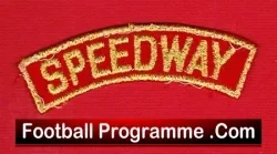 Speedway Cloth Patch Badge 1980s - sports memorabilia