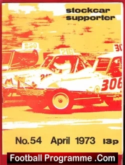 Stock Car Supporter Magazine 1973 - 1970s - stock car racing programme