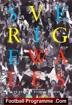 Sweden v Wales 1990 – Friendly Match